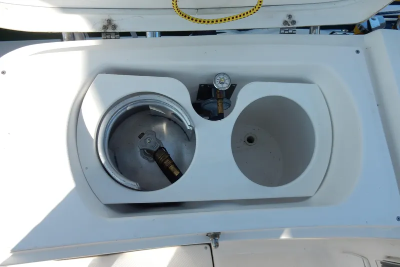 Antares Yacht Photos Pics Built-in sink and faucet on a 2011 Hunter 39 yacht.