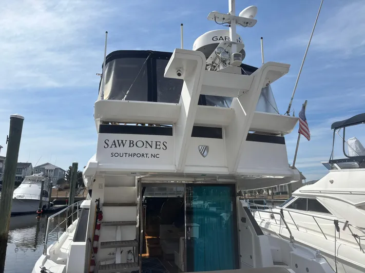 Sawbones Yacht Photos Pics 2015 Fairline Squadron 42 yacht docked in Southport, NC, named "Sawbones."