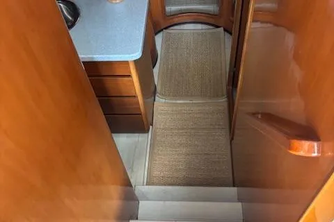 Group Therapy Yacht Photos Pics Companionway Stairs to Lower Deck