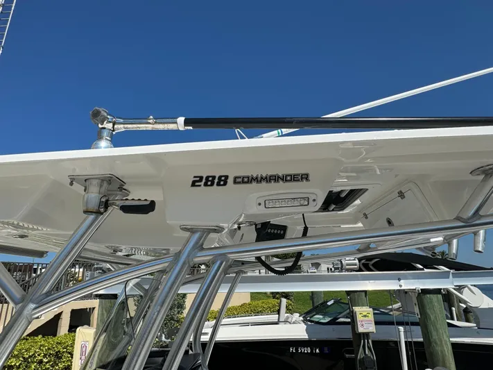  Yacht Photos Pics 2020 Sea Fox 288 Commander boat with T-top and rod holders.