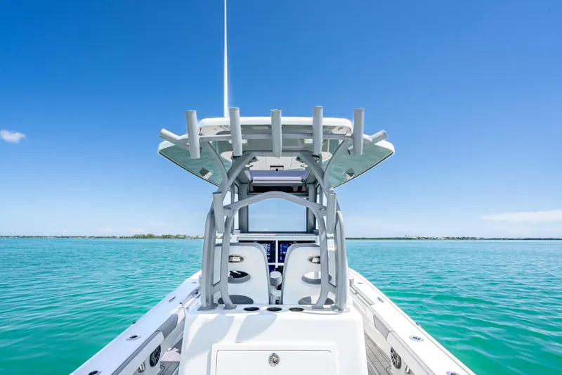  Yacht Photos Pics 2022 Costa Custom Boats 264 on clear blue water under a bright sky.