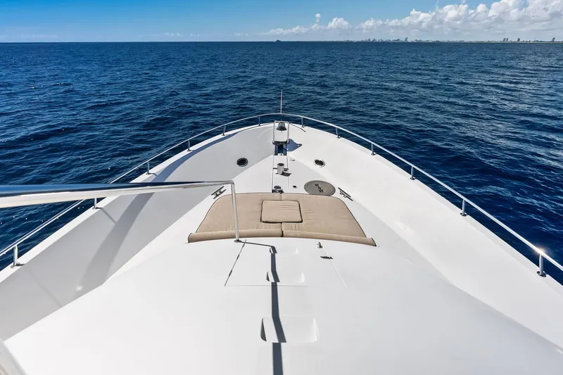 Bravo Zulu Yacht Photos Pics 1997 Westship Raised Pilothouse Motor Yacht cruising on open ocean under clear skies.