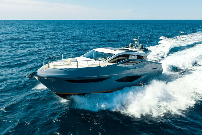 Impulse Yacht Photos Pics 2017 Numarine 62 Hardtop yacht cruising on open sea.