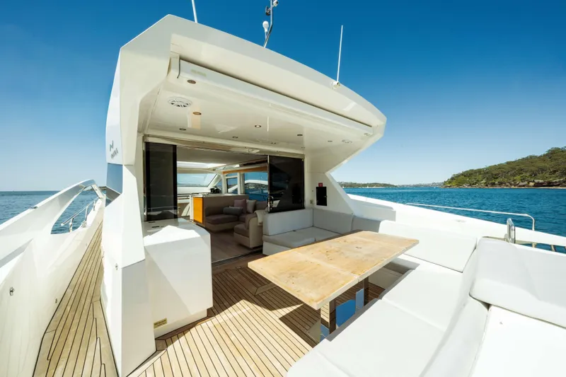 Impulse Yacht Photos Pics Luxurious 2017 Numarine 62 Hardtop yacht with spacious deck and elegant interior.