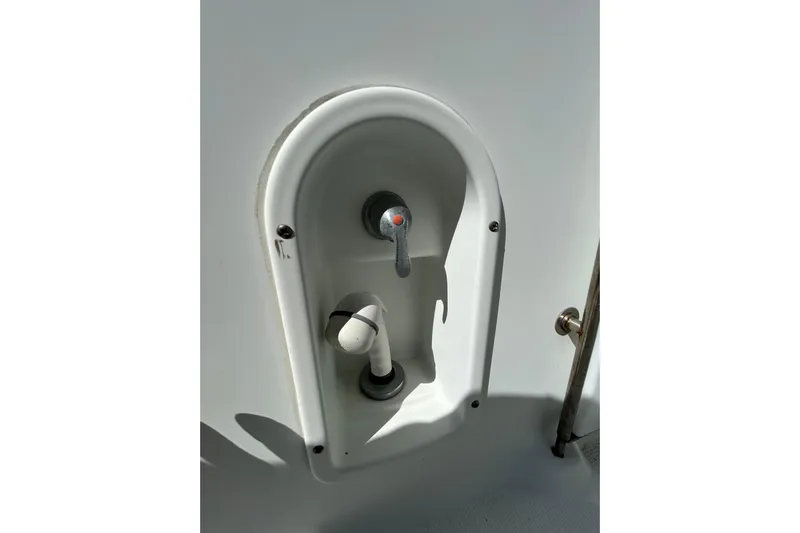 Wattever Yacht Photos Pics 2008 Formula 34 Performance Cruiser shower control panel.