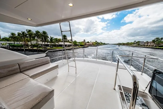 Indigo Yacht Photos Pics Bridge Deck Aft