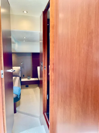  Yacht Photos Pics Luxurious interior of 2015 Princess f56 yacht with wooden finishes and modern design.