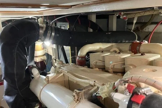  Yacht Photos Pics Port Engine (facing aft)