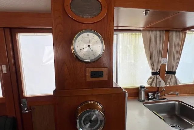  Yacht Photos Pics Ship's Barometer and Clock.