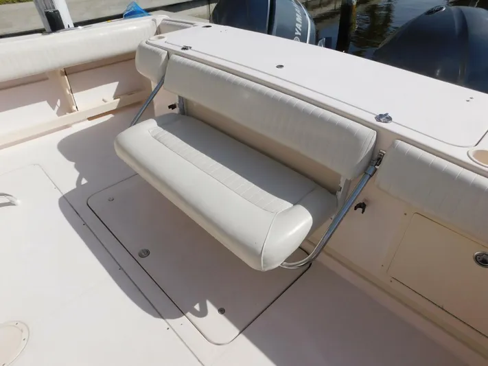  Yacht Photos Pics 2008 Grady-White Express 360 boat with foldable bench seat.