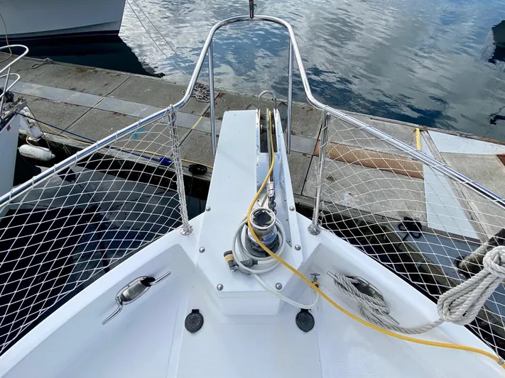 First Light Yacht Photos Pics Bow view of 1999 Ocean Alexander 510 Pilothouse yacht.