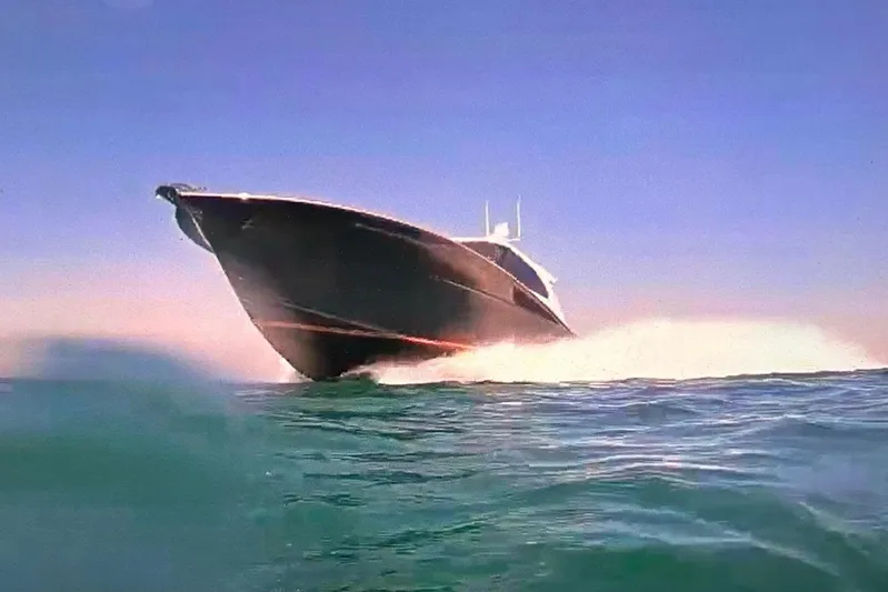 Jet Stream Yacht Photos Pics 2018 Spencer Yachts JET BOAT speeding on open water.