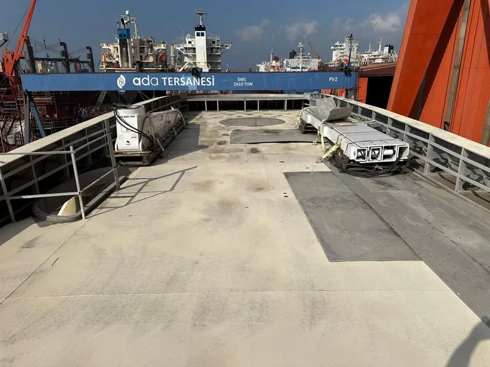  Yacht Photos Pics Deck of 2026 Trinity Yachts Custom T052 at Ada Tersanesi shipyard.