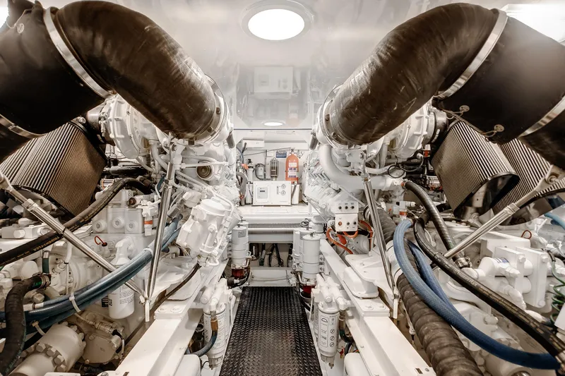 No Worries II Yacht Photos Pics Viking 54 No Worries II - Engine Room