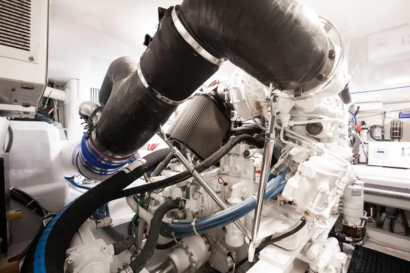 No Worries II Yacht Photos Pics Viking 54 No Worries II - Engine Room