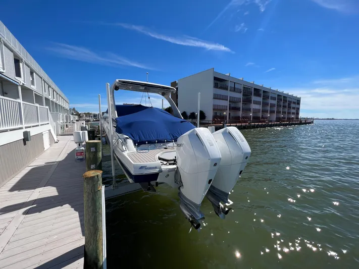  Yacht Photos Pics 2022 Crownline E305 XS Port Aft Quarter 1