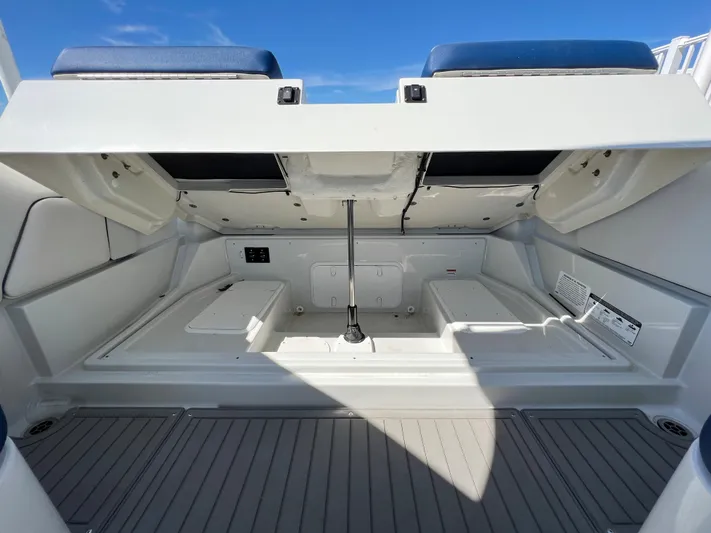  Yacht Photos Pics 2022 Crownline E305 XS Aft Storage Compartment