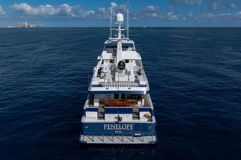 Penelope Yacht Photos Pics Luxury yacht "Penelope" on open sea, Delta Expedition 1990 model.