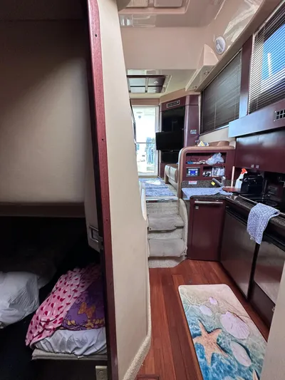  Yacht Photos Pics Interior of a 2007 Sea Ray 36 Sedan Bridge yacht.