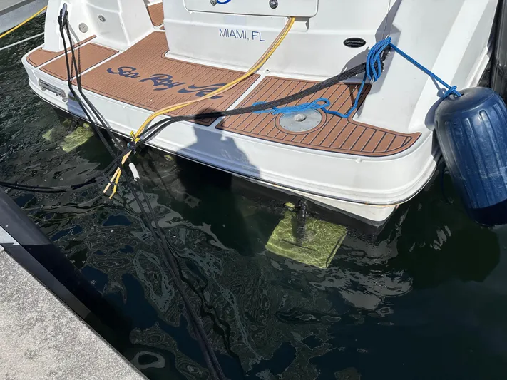  Yacht Photos Pics Rear view of a 2007 Sea Ray 36 Sedan Bridge in Miami.