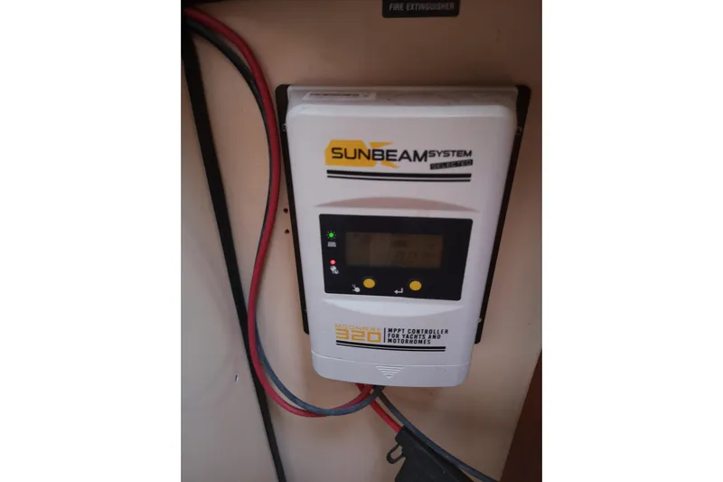  Yacht Photos Pics Sunbeam System MPPT controller in 1990 Nordic Tug 32 boat.