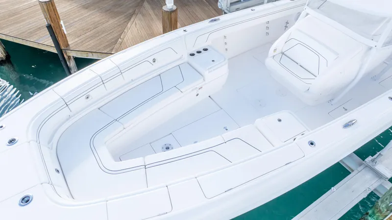  Yacht Photos Pics 2019 Intrepid 400 Center Console boat with spacious seating and sleek design.