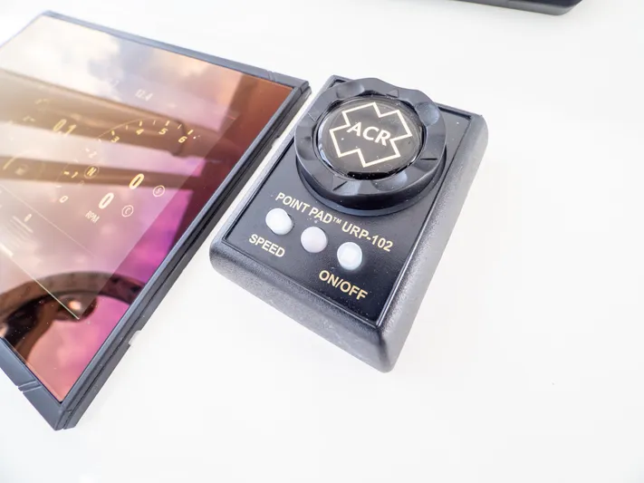  Yacht Photos Pics Control panel of a 2019 Intrepid 400 Center Console with ACR Point Pad URP-102.