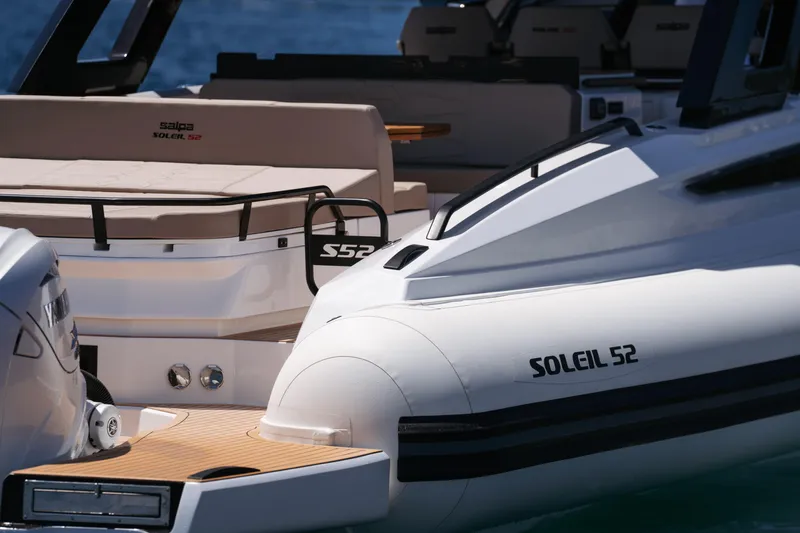  Yacht Photos Pics 2025 Salpa Soleil 52 luxury boat with sleek design and modern features.