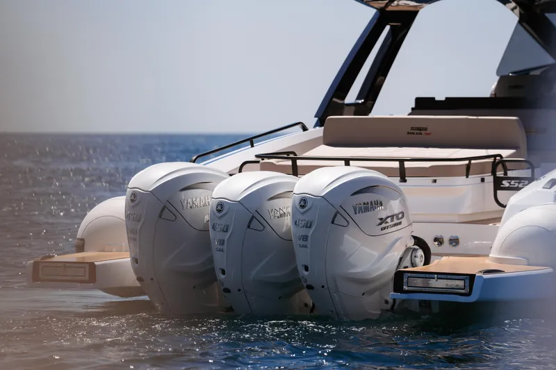 Yacht Photos Pics 2025 Salpa Soleil 52 boat with Yamaha XTO outboard engines on the water.