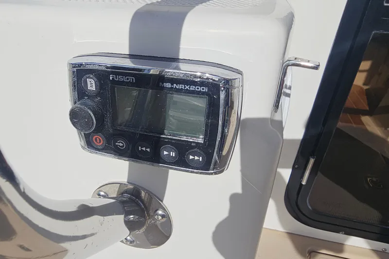 Tuva- B - Lu Yacht Photos Pics Fusion MS-NRX200i stereo control on 2015 Cutwater 30 Command Bridge boat.