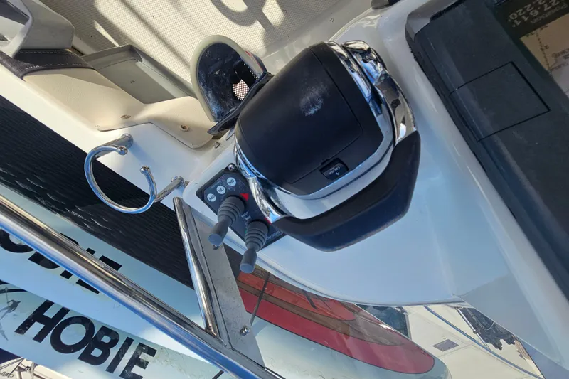 Tuva- B - Lu Yacht Photos Pics Control panel of a 2015 Cutwater 30 Command Bridge boat.