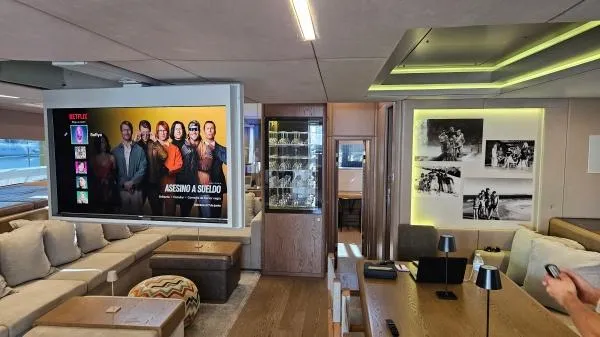 Little Giant Yacht Photos Pics Luxurious interior of Sunreef 88 DD yacht, 2017 model.