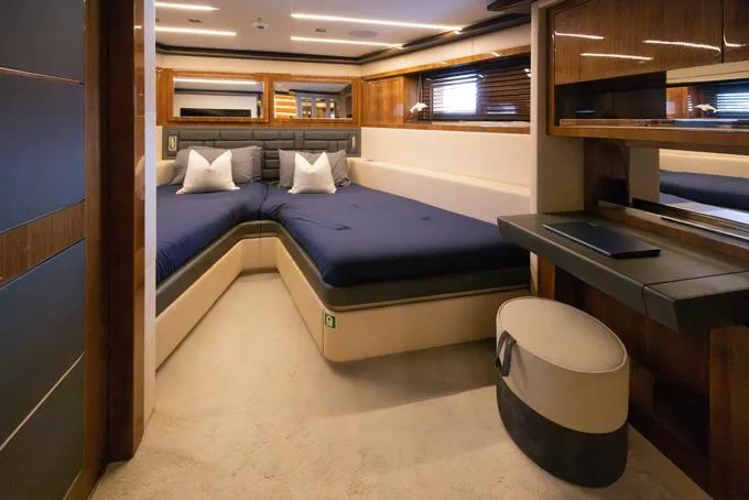 Lady Caroline Yacht Photos Pics Forward Cabin, Lower Deck