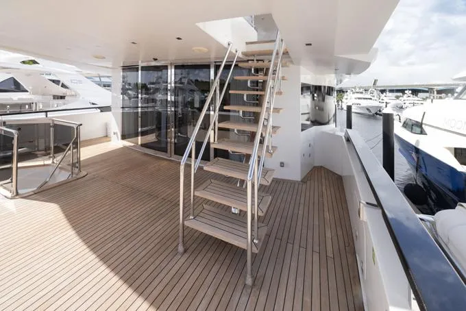 Lady Caroline Yacht Photos Pics Bridge Deck, Aft