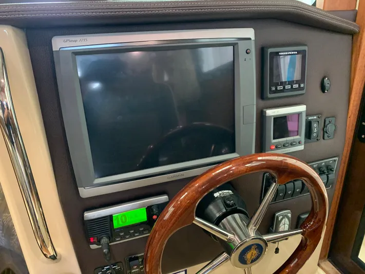  Yacht Photos Pics 2014 Ranger Tugs Trawler helm with navigation and control systems.