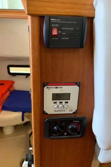  Yacht Photos Pics Control panel inside a 2014 Ranger Tugs Trawler boat.