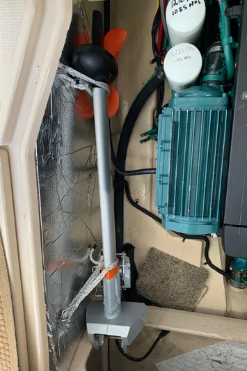  Yacht Photos Pics Engine compartment of a 2014 Ranger Tugs Trawler with visible components.