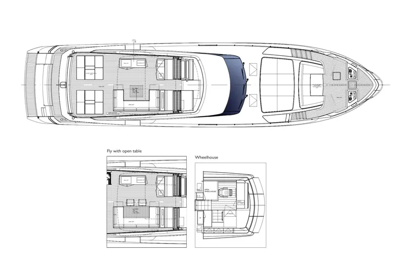  Yacht Photos Pics Blueprint of 2026 Sanlorenzo SL86A yacht, showcasing detailed layout and design features.