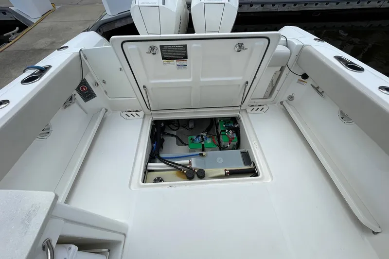  Yacht Photos Pics Boston Whaler 27 DC- Storage