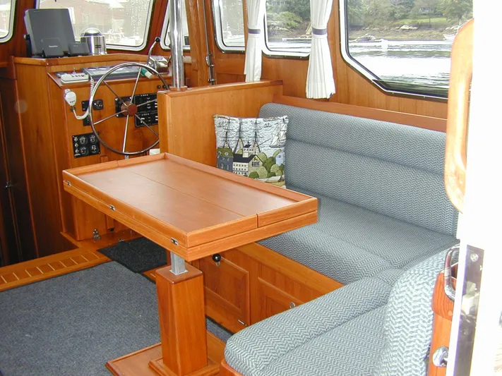 Coaster Yacht Photos Pics L-Shaped Settee In Salon