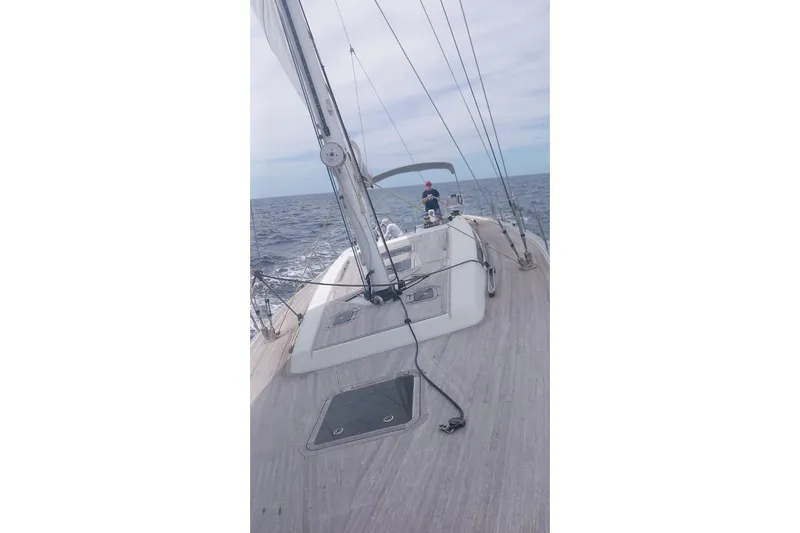  Yacht Photos Pics Sailing on a 2010 Grand Soleil 54 yacht in open waters.