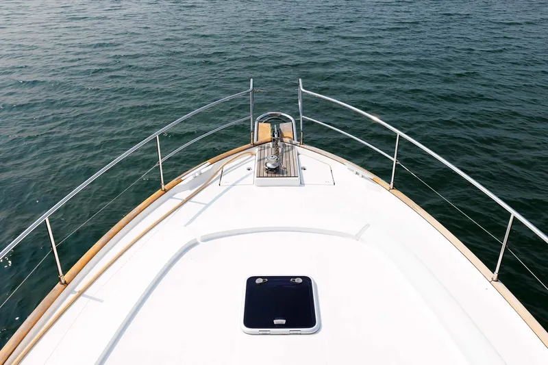 Gotali Yacht Photos Pics 2016 Beneteau Swift Trawler 44 bow view on open water.