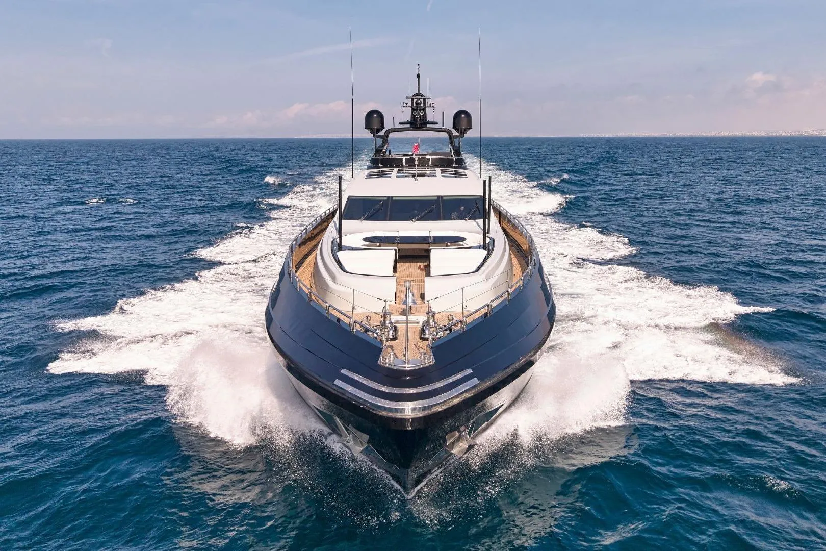 Luxurious 2007 Codecasa 41 S yacht cruising on open sea.