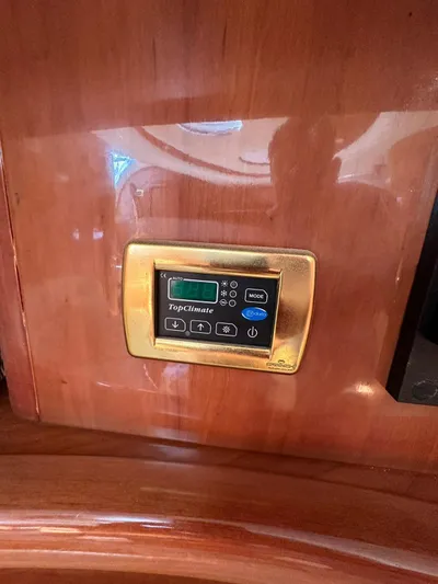 Zuri Yacht Photos Pics Control panel on 2007 Cranchi Mediterranee 50 HT yacht.