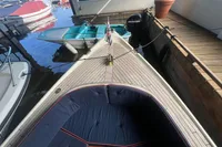 Interboat 21 Classic 2000 with 2018 motor, docked in a marina.