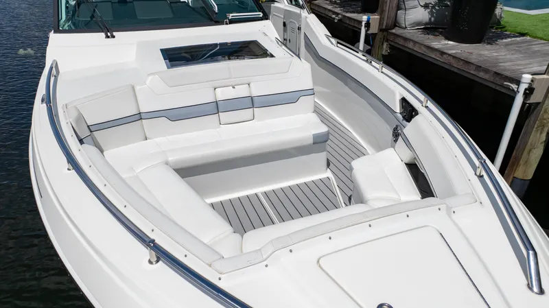  Yacht Photos Pics 2021 Formula 430 Super Sport Crossover boat with spacious seating and sleek design.