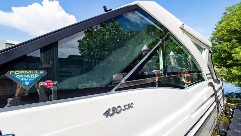  Yacht Photos Pics 2021 Formula 430 Super Sport Crossover boat with sleek design and anti-theft protection.