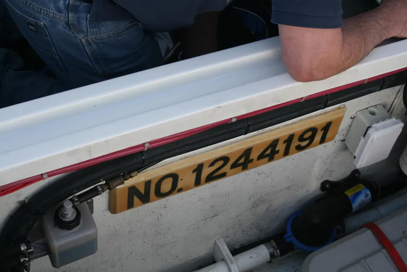 Gypsy Spirit Yacht Photos Pics Ocean Sport Roamer 30' boat, 2011 model, with registration number 1244191 visible.