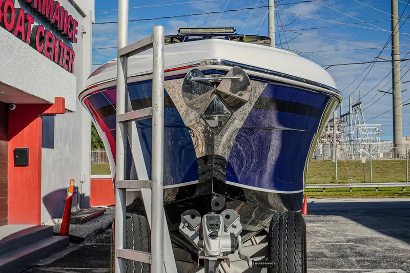  Yacht Photos Pics 2024 Renegade 38 Open boat at Performance Boat Center, front view.