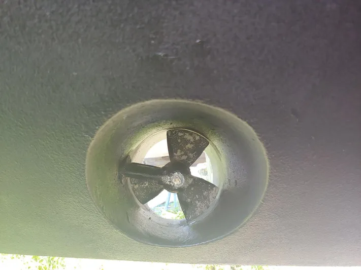  Yacht Photos Pics Bow thruster of a 2000 Sunseeker Superhawk 48 Mk II yacht.